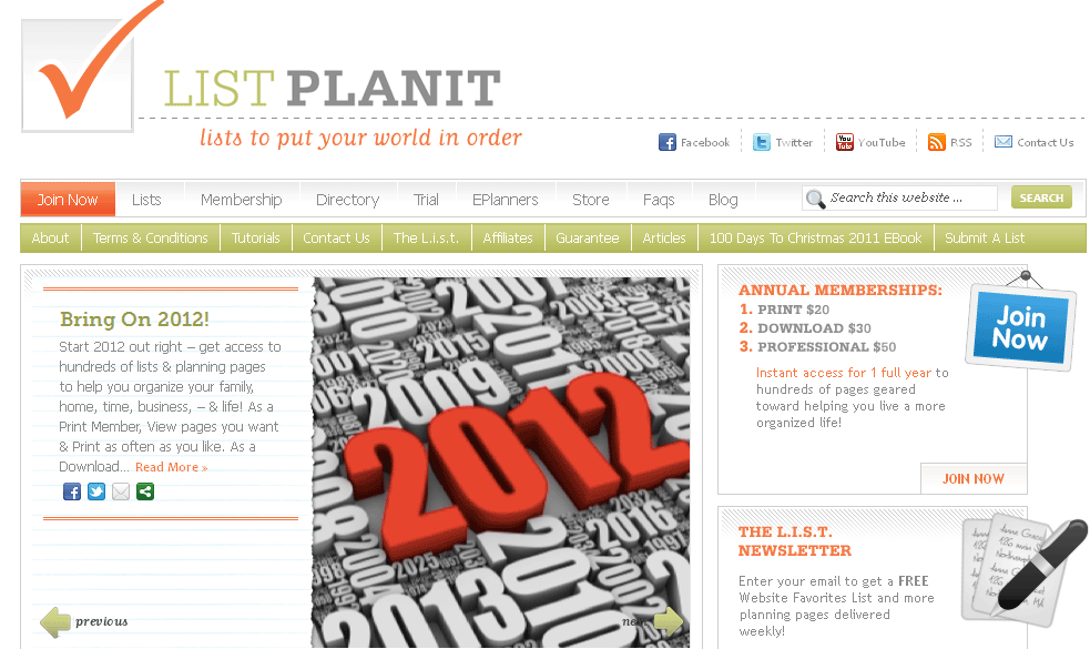 List Plan It Lists and ePlanners for all!
