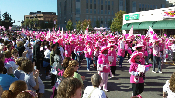 Komen race for the cure parade of pink