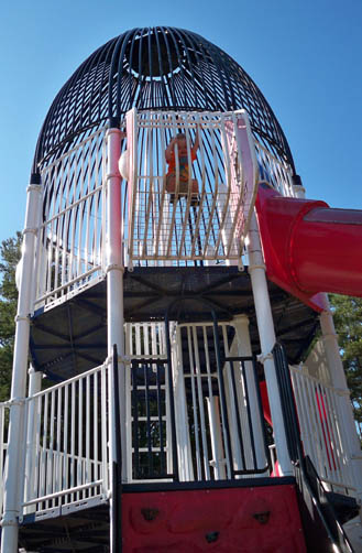 Playground Review: The Rocket Playground at Burns Park