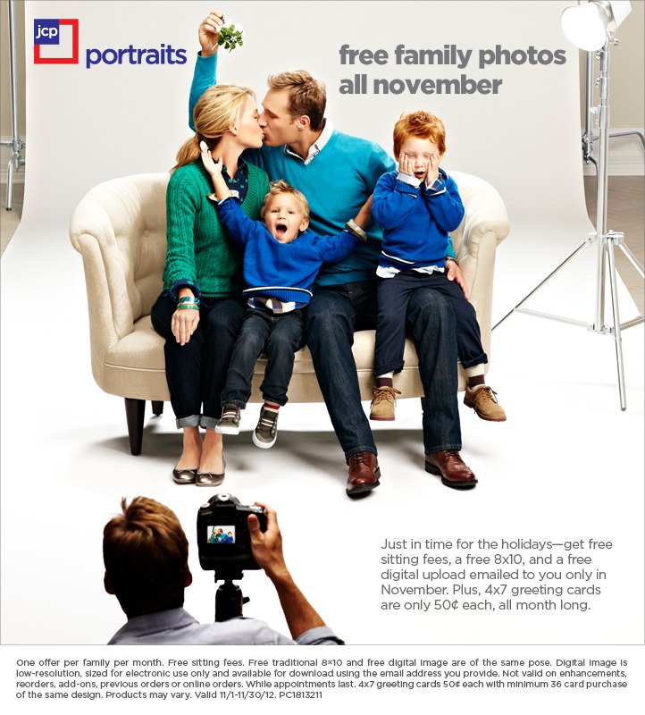 free family portraits from jcp in November